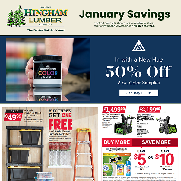 January Savings Flyer