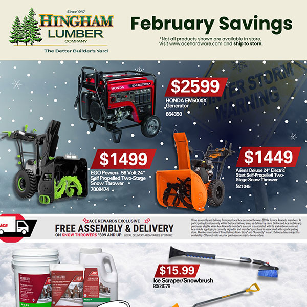 February Savings Flyer